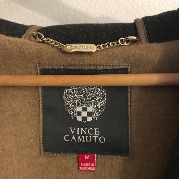 Like New Vince Camuto Jacket Camel/charcoal M - Picture 6 of 8
